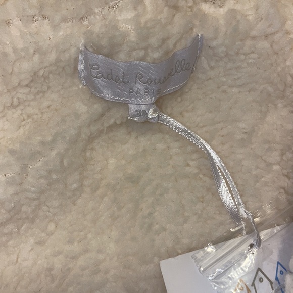 Cadet Rousselle NWT fleece lined sweater cream 3m - Picture 2 of 4